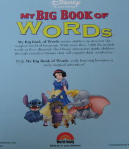 DWE ディズニー英語システム MY BIG BOOK OF WORDSの海外版って 